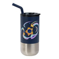 Glowby 16oz Stainless Tumbler w Straw Navy